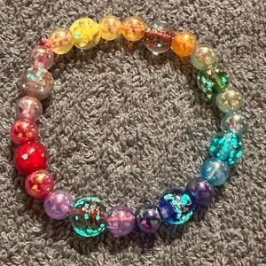 Glowing rainbow bracelet